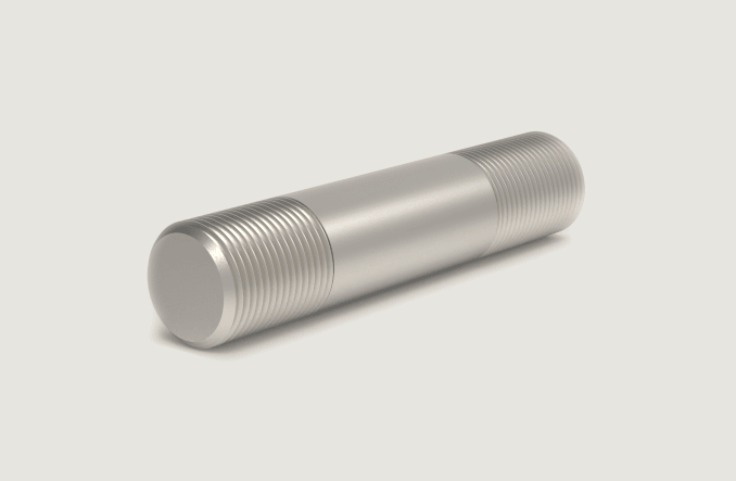 Double-end stud with tap-end and nut-end
