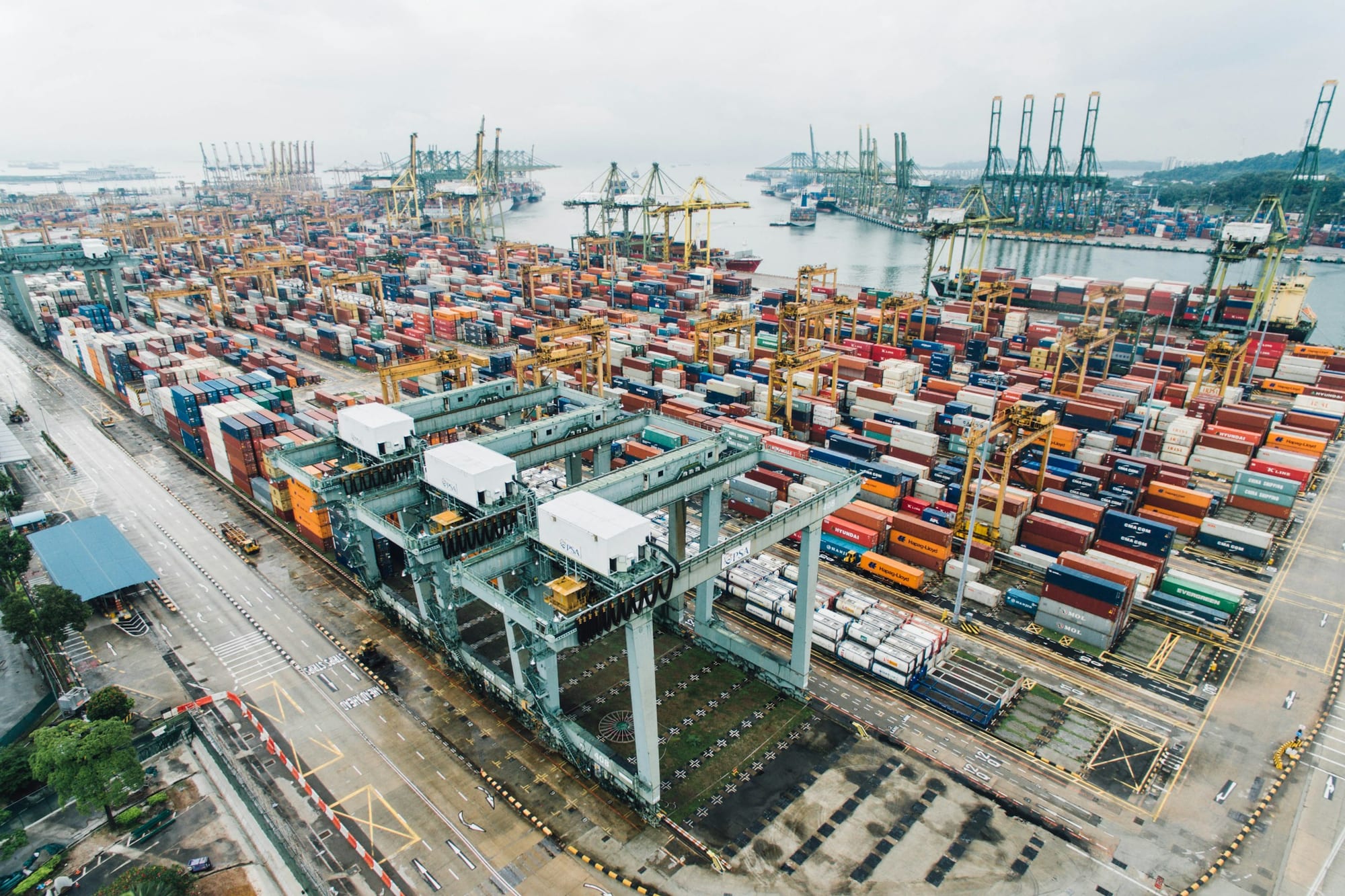 Wharf and harbor scene — marine environment where silicon bronze is specified