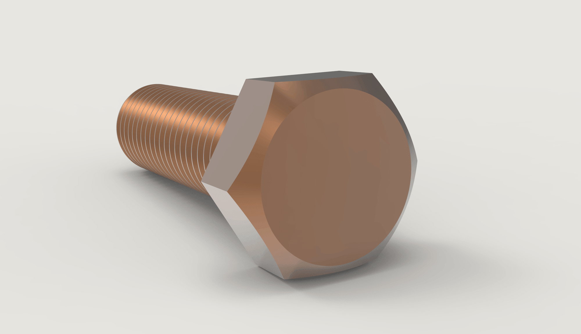 Silicon bronze hex head bolt — C651