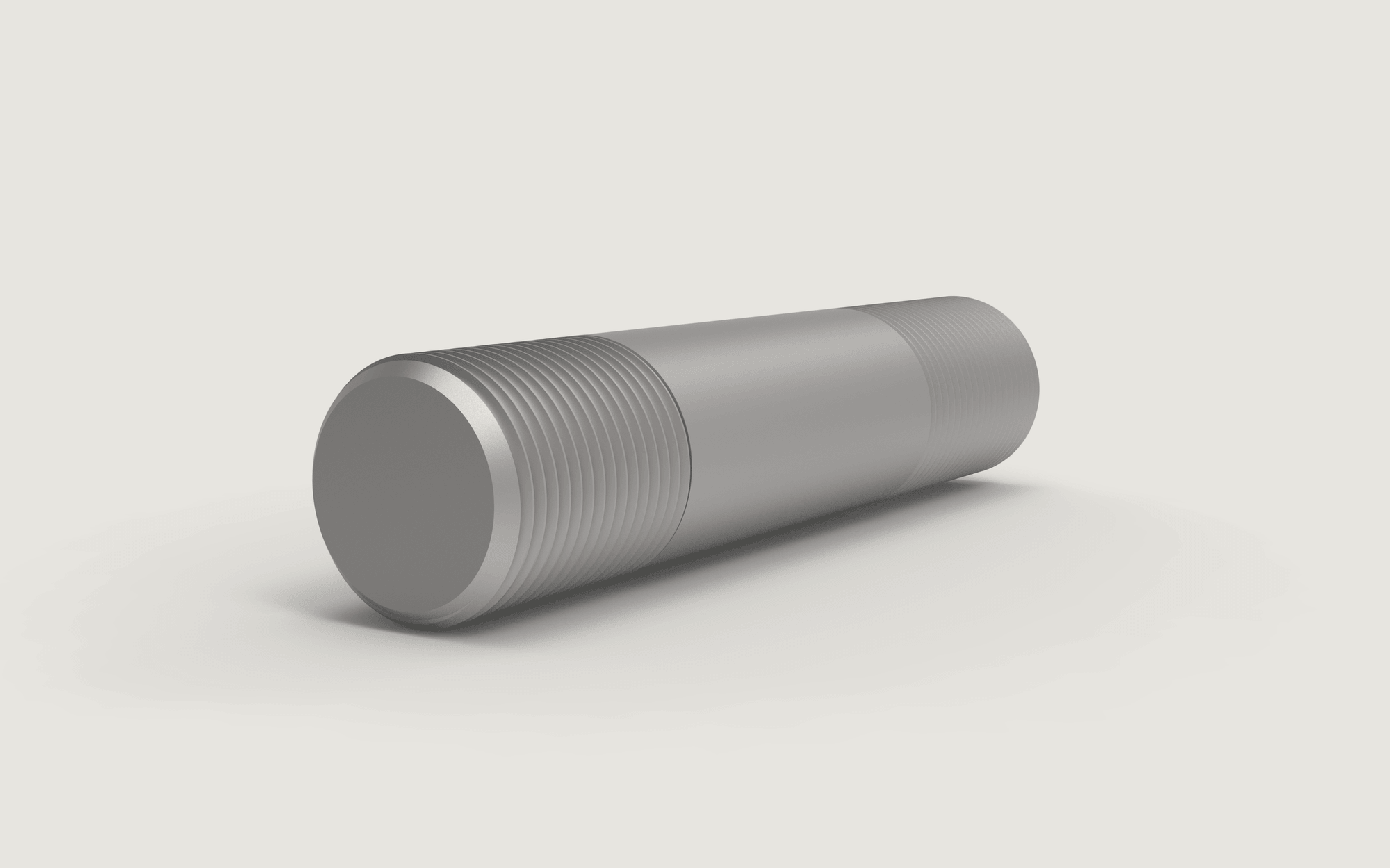 Double-end stud bolt and threaded rod