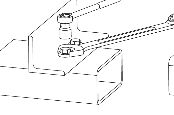 Tightening the Hollo-Bolt to torque with a spanner